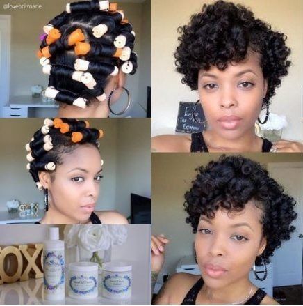 Black Hair Perm, Natural Hair Perm Rods, Roller Set Natural Hair, Black Hair Hairstyles, Hair Rods, Natural Hair Pictures, Short Relaxed Hairstyles, Perm Rod Set, Hairstyles Black Hair