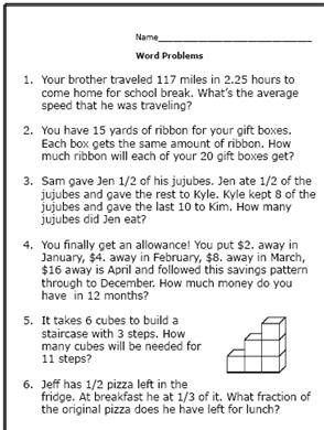 6th grade Inequalities Math worksheets - word problems (4 total) 6th Grade Worksheets, Fraction Word Problems, 6th Grade Math, Grade 6 Math, Sixth Grade Math, Learn Math, Algebra Worksheets, Classroom Tools, Word Problem Worksheets