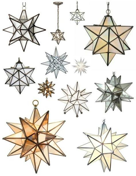 Moravian Star Light, Lantern Illustration, Moravian Star, Star Pendant Lighting, Star Lights, Stained Glass Lamps, Glass Stars, Sunrooms, Luminaire Design