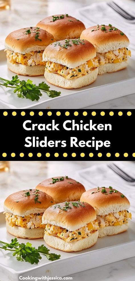 Savor the comfort of Crack Chicken Sliders, where juicy chicken meets creamy ranch and crispy bacon. These sliders are simple to prepare and offer a tasty option for any occasion. Sliders Recipes Chicken, Creamy Ranch Dressing, Hearty Snacks, Creamy Ranch, Healthy Dinner Options, Creamy Dressing, Chicken Sliders, Slider Buns, Savory Chicken