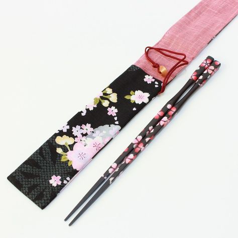 Just added these chopsticks to my store 😁 Love the sakura flowers against the black background. Also have a matching sakura fabric chopsticks case 😍 Do you like? Sakura Black curved neck chopsticks from the Ohashi collection - dishwasher safe! (Link from bio) #japanesechopsticks #chopstick #japaneseproducts #japaneseproduct #madeinjapan🇯🇵 #japanesetableware #majimelife #japanesegift #giftideasformom #chopsticks Japanese Chopsticks, Sakura Flowers, Japanese Gifts, Black Curves, Chopsticks, Black Background, Black Backgrounds, The Black, Dishwasher Safe