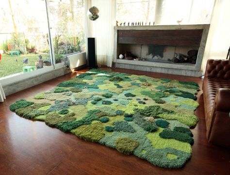 rugs that look like moss | Carpet That Looks like a Mossy Meadow Forest Room, Moss Rug, Dream House Decor, Wool Carpet, Design Case, My New Room, Aesthetic Room Decor, Aesthetic Room, Dream Room