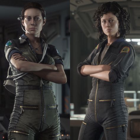 Alien Isolation Amanda Ripley proving jumpsuits can be sexy. Amanda Ripley, Alien Cosplay, Ellen Ripley, Game Trailer, Alien Isolation, Alien 1979, Arte Alien, Sigourney Weaver, Aliens Movie