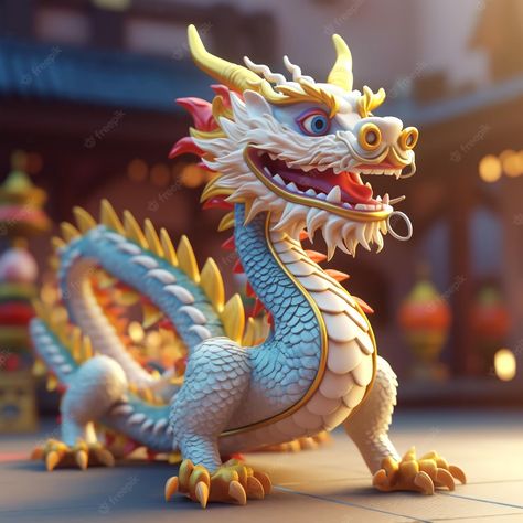 Premium AI Image | Chinese Dragon 3D Illustration Generative AI Chinese Dragon Sculpture, Chinese Dragon Illustration, Jing Y Jang, China Dragon, Dragon 2024, Metal Dragon, Sunset Canvas Painting, Dragon Chino, Chinese New Year Dragon