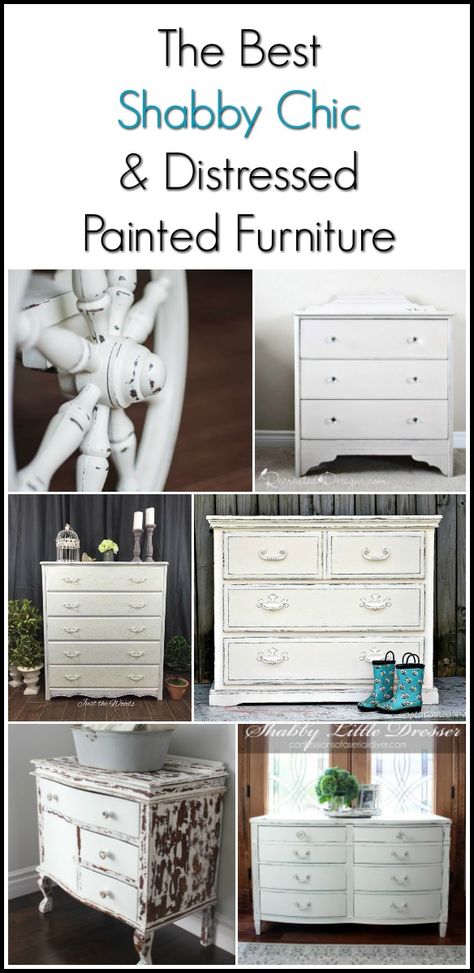 The best shabby chic dressers and distressed painted furniture Shabby Chic Dresser Diy, Shabby Chic Dressers, Antique Dresser Makeover, Shabby Chic Furniture Diy, Restoring Old Furniture, Distressed Furniture Painting, Chic Dresser, Shabby Chic Room, Shabby Chic Dresser