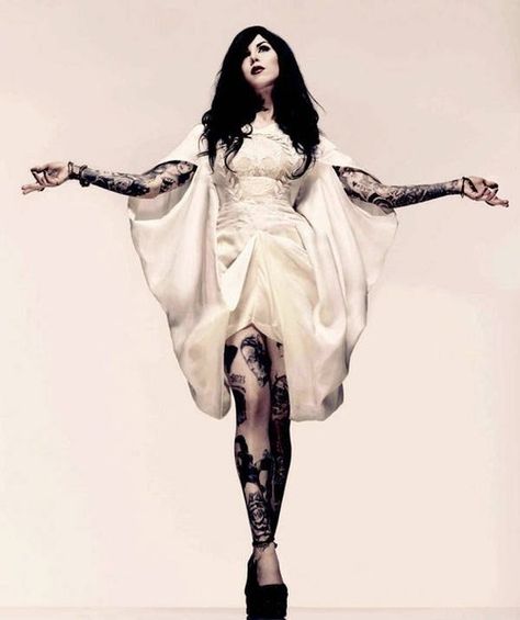 Katherine von Drachenberg. gorgeous. D Pictures, Kat Von D Tattoos, D Tattoo, 4 Tattoo, Skull Dress, Tattoo Photography, Inked Magazine, Kat Von, Kat Von D