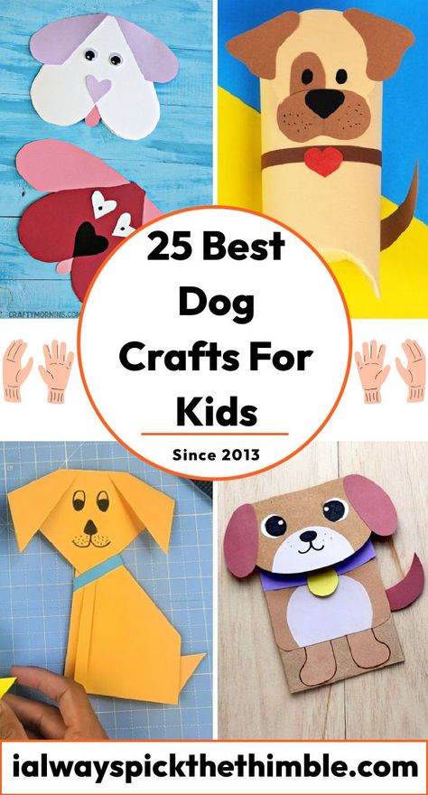 25 Easy Dog Crafts for Kids (Preschoolers and Toddlers) Pet Craft Ideas For Preschool, Easy Dog Craft Preschool, Dog Art Diy Craft Ideas, Puppy Craft Preschool, Pets Theme For Toddlers, Dog Craft For Preschool, Preschool Dog Activities, Dog Crafts For Preschoolers, Dog Preschool Craft