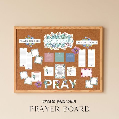 prayer-board-thumbnail Ann Voskamp Printables, Prayer Board Ideas Diy, Prayer Board Ideas, Diy Prayer Board, Gratitude Board, Prayer Closet, Ann Voskamp, Burning Bush, Bible Stuff