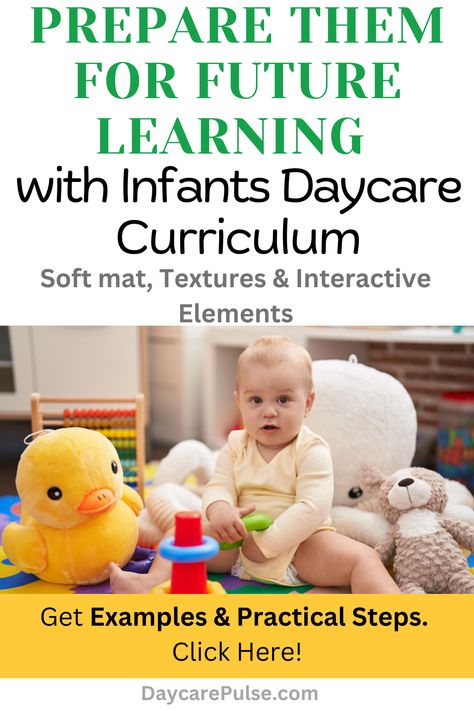 Unlock tips for a confident, easy-to-manage daycare curriculum for infants. Reduce stress and improve care today. Visit DaycarePulse.com ! Curriculum For Infants, Infant Classroom Ideas Daycares, Infant Curriculum, Infant Daycare, Daycare Curriculum, Infant Lesson Plan, Infant Lesson Plans, Infant Classroom, Development Milestones