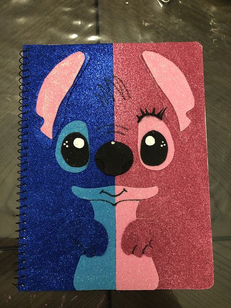 Valintines Day, Lilo And Stitch Drawings, Stitch Drawing, Meaningful Drawings, Diy Notebook, Diy Crafts For Kids Easy, Cute Notebooks, Activity Kits, Brown Wallpaper