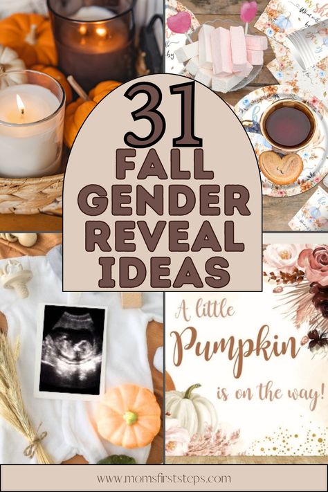 Planning a gender reveal party in the fall? Our list of 31 fall gender reveal ideas will help you plan the perfect fall themed gender reveal! There are also great fall themed baby gender reveal ideas for those who are planning a gender reveal photoshoot and plan to share their good baby announcement news on social media. Our list includes pumpkin gender reveal ideas, autumn gender reveal ideas, fall baby announcement ideas, Halloween gender reveal ideas, and more! Cute Gender Announcement Ideas, Theme For Gender Reveal Party, Pumpkin Reveal Gender Ideas, Pie Gender Reveal, Ideas For Gender Reveals, Decoration Ideas For Gender Reveal Party, Simple Gender Announcement, Non Messy Gender Reveal Ideas, Gender Reveal Ideas For Small Party