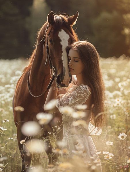 16 Show-Stopping Horse Photoshoot Ideas You Need to Try Senior Portraits With Horses, Autumn Horse Photography, Girl And Horse Photoshooting, Woman And Horse Photography, Horse And Owner Photoshoot, Fall Horse Photoshoot, Senior Horse Photography, Horse Portrait Photography, Cowgirl Senior Pictures