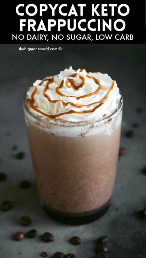 Low Carb Frappuccino Recipes, Sugar Free Frappuccino Recipe, Best Keto Coffee, 2025 January, Low Carb Starbucks Drinks, Keto Beverages, Blended Coffee Drinks, Low Carb Starbucks, Keto Starbucks