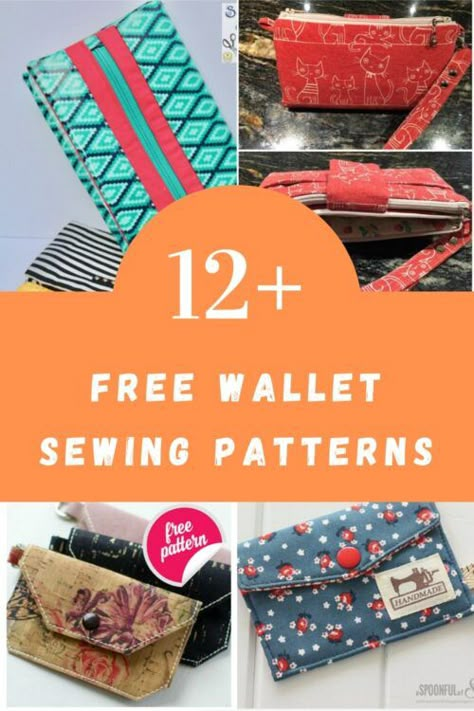 Free Wallet Sewing Patterns, Diy Wallet Pattern Free, Sewing Wallet, Zipper Keychain, Diy Wallet Pattern, Wallet Pattern Free, Card Wallet Pattern, Wallet Sewing Pattern, Sew Wallet