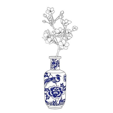 UK on Instagram: "Vase series 1 - available flash design." Ceramic Vase Tattoo, Porcelain Vase Tattoo, Tiger Vase Tattoo, Blue Vase Tattoo, Asian Vase Tattoo, Chinese Vase Tattoo, Japanese Vase Tattoo, Blue Tattoo Design, Vase Tattoo Design