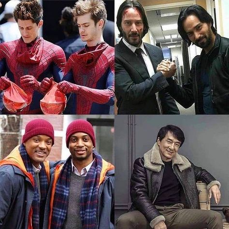 The Better Cinema on Instagram: “👉Follow @thebettercinema #actors with their stunt double! #jackiechan #andrewgarfield #willsmith” Halo Poster, Youth Theatre, Stunt Doubles, Amazing Science Facts, Mom Jobs, Mark Ruffalo, Jackie Chan, Robert Downey Jr, Keanu Reeves