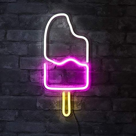 Led Neon, Neon Sign, Ice Cream, Neon, Led, Cream, Bedroom, Wall Art, Wall