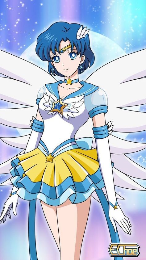 Magical Girl Musings, Sailor Moon fan art from DeviantArt. Posted with... Sailor Gaurdians, Princess Mercury, Sailor Moon Episodes, Ami Mizuno, Sailor Moon Girls, Class 1 B, Arte Sailor Moon, Sailor Moon Stars, Sailor Senshi