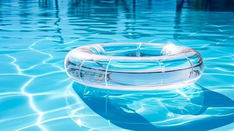 Photo inflatable ring floating in swimmi... | Premium Photo #Freepik #photo Blue Water Background, Background Summer, Water Rings, Water Background, Swim Ring, Blue Water, Premium Photo, Swimming Pool, Float