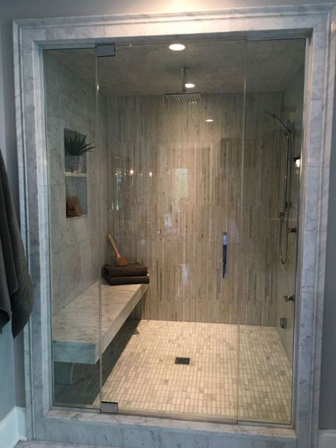 Steam Shower Bathroom, Steam Shower, Shower Bathroom, Bathroom Designs, Walk In Shower, Walk In, Steam, Shower