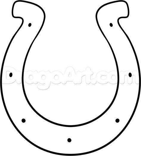 how to draw the colts logo step 4 Horseshoe Drawing, Horse Shoe Drawing, Logo Step By Step, Colts Logo, Drawing Shoes, Show Logo, Drawing Guide, Shoes Drawing, Horse Drawing