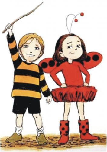 Bumblebee Boy and Ladybug Girl Ladybug Classroom, Bug Costume, Ladybug Girl, Boy Halloween, Halloween Idea, The Ladybug, Duo Halloween Costumes, For The Record, The Bug