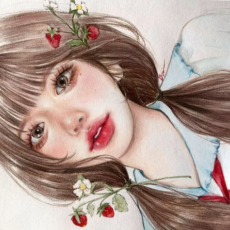 Ttzewo Art, Hd Wallpaper Illustration, Wallpaper Illustration, Concept Art Tutorial, Japanese Drawings, Illustration Portrait, Anime Canvas Art, Kpop Drawings, Pretty Drawings