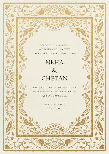 Paperless Post - Kalamkari by Paperless Post Wedding Invites Templates, Indian Wedding Invitation Cards Template, Indian Invitation Template, Diwali Invitation, Wedding Invitations Indian, Indian Wedding Invite, Wedding Invitation Online, Nikkah Nama, Online Wedding Invitations