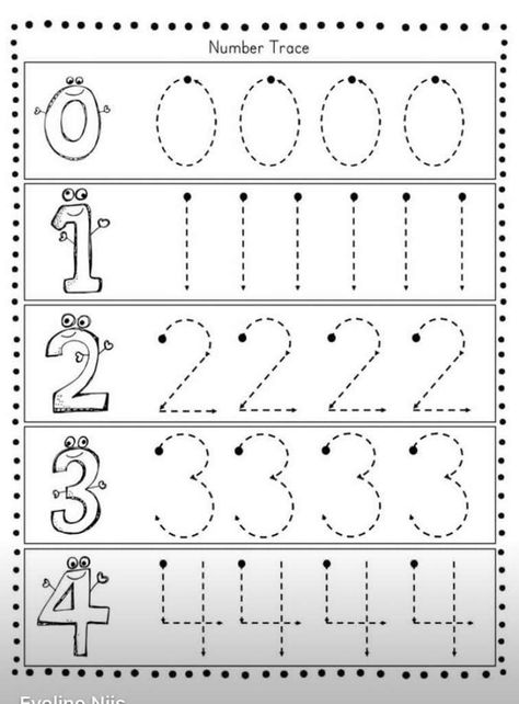 Number 4 Worksheet, Handwriting Practice Preschool, Preschool Prewriting, Worksheet Kindergarten, Preschool Number Worksheets, Printable Alphabet Worksheets, Tracing Practice, Homeschool Preschool Activities, Preschool Tracing