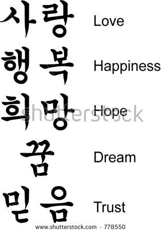 Love In Korean, Korean Handwriting, Korean Letters, Korean Characters, Learn Hangul, Learn Korea, Korean Tattoos, Korean Writing, Korea Language