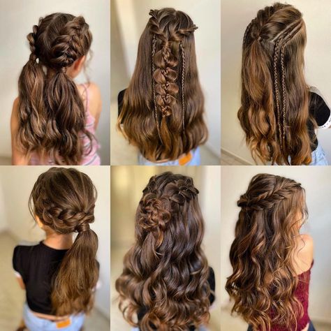 Waterfall Hairstyle, Easy Trendy Hairstyles, Hairstyle Examples, Girls Hairstyles Easy, Easy Hairstyles For Thick Hair, Hair Inspiration Long, Hairstyles For Girls, Peinados Fáciles Para Cabello Corto, Hair Up Styles