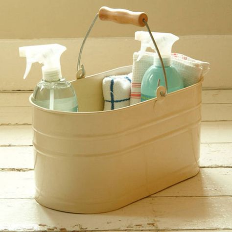 Cleaning caddy for under the sink Storing Cleaning Supplies, Cleaning Caddy, Kitchen Sink Caddy, Cleaning Supplies Organization, Cleaning Buckets, Utility Storage, Cleaning Day, Storage Buckets, Home Organisation