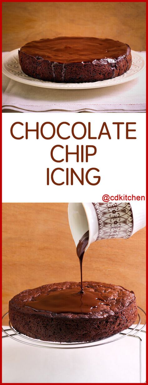 Chocolate Chip Icing, Easy Chocolate Icing Recipe, Boiled Icing, Chocolate Icing Recipes, Chocolate Chip Frosting, Frosting Recipes Easy, Chocolate Frosting Recipes, Easy Chocolate Desserts, Homemade Frosting