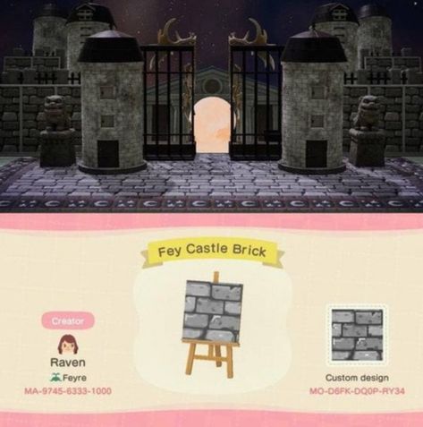 This Halloween, decorate your Animal Crossing for the holiday with these Halloween designs, costumes, and codes for your island. #animalcrossing #acnh # Brick Path, Animal Crossing 3ds, Animals Crossing, Ac New Leaf, Animal Crossing Guide, Animal Crossing Memes, Path Design, Animal Crossing Qr Codes Clothes, Island Theme