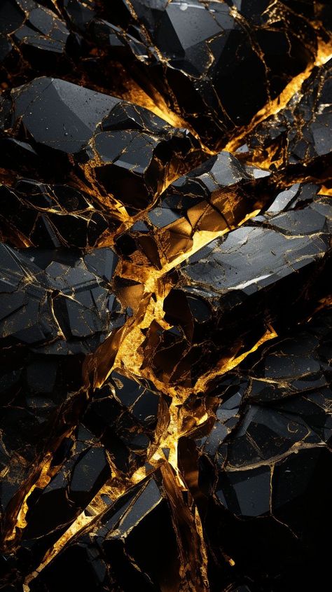 Gold Background Wallpapers, Metals Aesthetic, Geo Aesthetic, Black And Gold Background, Gold And Black Wallpaper, Crystal Background, Pale Blue Dot, Rock Textures, Artistic Wallpaper