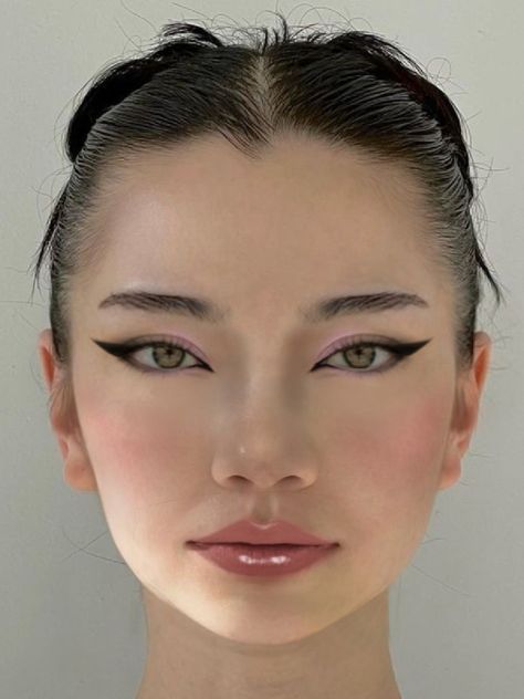 Asian Eyebrows, Straight Eyebrows, Punk Makeup, Soft Makeup Looks, Fairy Makeup, Cute Makeup Looks, Asian Eye Makeup, Makeup Makeover, Eye Makeup Art