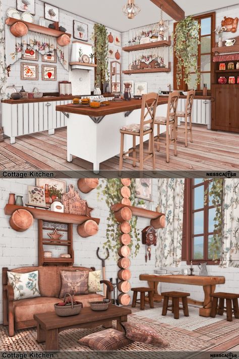 Cottagecore Living Room Sims 4 Cc, Sims 4 Cottagecore Living Room, The Sims 4 Cottage Living Cc, Sims 4 Cc Cottagecore Kitchen, Sims 4 Cozy Kitchen Cc, Sims 4 Cottage Core Bedroom, Cottage Kitchen Sims 4, Sims 4 Cc Country Kitchen, Cottage Furniture Sims 4 Cc