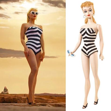 Barbie Bathing Suit, Swimsuit Barbie, 1959 Barbie, Barbie Swimsuit, Swimsuit Cosplay, Halloween Costume Suit, Vintage Swimsuit, Barbie Movie, Barbie Movies