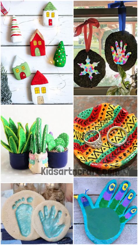 Salt Dough Craft Ideas For Kids To Make With Adults Salt Dough Ideas For Adults, Salt Dough Crafts For Adults, Salt Dough Ideas, Make Salt Dough, How To Make Salt Dough, Craft Ideas For Adults, Salt Dough Crafts, Dough Ideas, Peacock Crafts