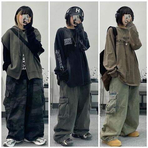 Baggy Layered Clothes Aesthetic, Baggy Layered Outfits, Layered Clothes Aesthetic, Grunge Baggy Outfits, Baggy Clothes Outfit Aesthetic, Baggy Aesthetic Outfits, Grunge Acubi, Layered Clothing, Baggy Clothing