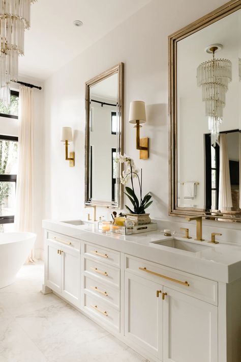 San Miguel de Allende | Shabby Slips Home Restoration Hardware Bathroom, Modern Bathroom Renovations, Bathroom Vanity Lights, Powder Room Vanity, Vanity Lamp, Vanity Light Bar, Contemporary Bathroom Designs, Contemporary Vanity, Vanity Light Fixtures