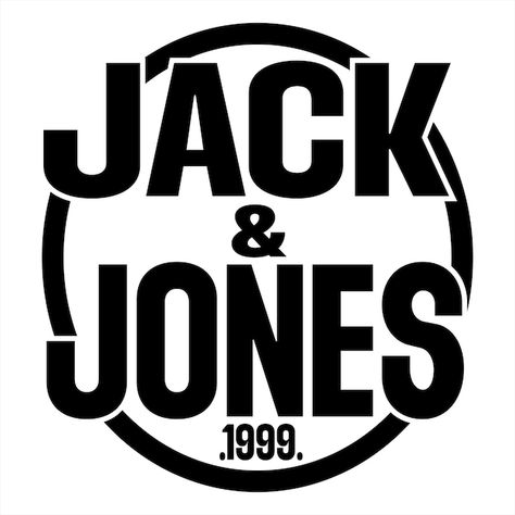 Jack amp jones svg jack amp jones retro ... | Premium Vector #Freepik #vector #graphic-logo #company-logo #business-logo #logo-design Jack And Jones Logo, Jack Jones Logo, Logo Company, Jack And Jones, Free Icon Packs, Logo Business, Graphic Logo, Jack & Jones, Logo Design Creative