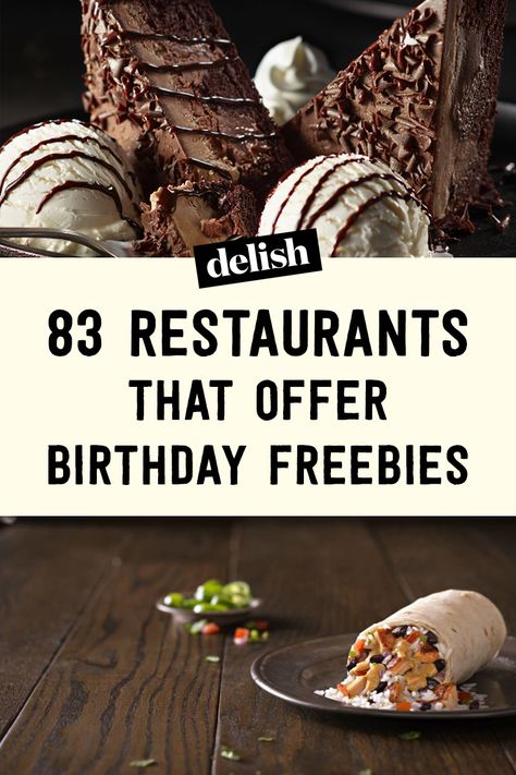 undefined  - Delish.com Ihop Steak Tips Recipe, Hometown Buffet, Freebies On Your Birthday, Free Birthday Food, Restaurants For Birthdays, Sprinkles Cupcakes, Papa John, Birthday Deals, Restaurant Deals