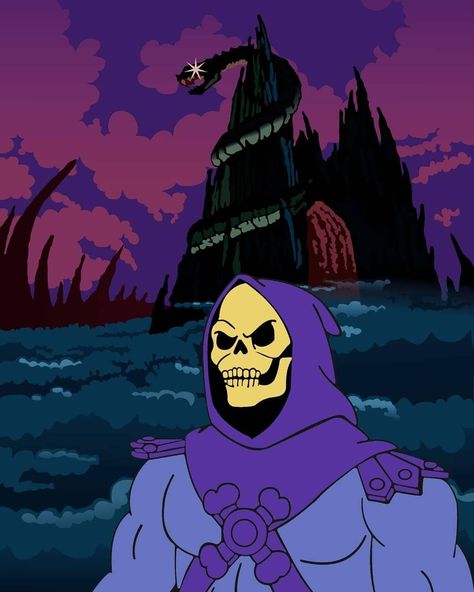 Skeletor Skeletor Pfp, Skeletor Wallpaper, 80s Cartoon Characters, Snake Mountain, 1980 Cartoons, Skeletor Heman, Old School Cartoons, 80s Cartoon, Arte Dc Comics