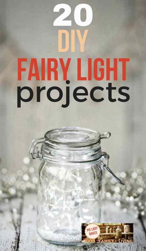 DIY Fairy Light Projects | 20 Ideas For Your Garden, Deck or Balcony! Fairy Light Projects, Fairy Lights Diy, Bottle Fairy Lights, Mason Jar Fairy Lights, Fairy Lights In A Jar, Solar Light Crafts, Fairy Lights Decor, Outdoor Fairy Lights, Garden Deck