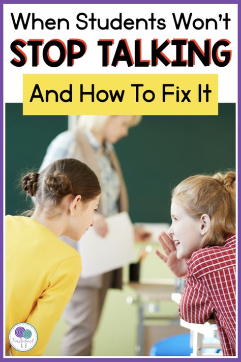 What do you do when the students in your class just won't stop talking? Are you tired of yelling and losing your voice? Check out these tips to help get the chatter under control. Talkative Class Classroom Management, Talkative Class, Brain Breaks Elementary, Talkative Students, Classroom Management Elementary, Fall Classroom, Substitute Teaching, Behavior Interventions, First Grade Teacher