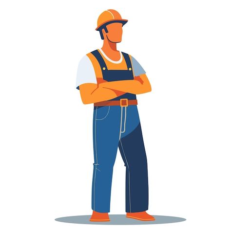 Worker Safety, Modern Illustration, Safety Gear, Free Business Card Mockup, Construction Worker, Card Banner, Flyer Maker, Business Card Maker, Poster Invitation