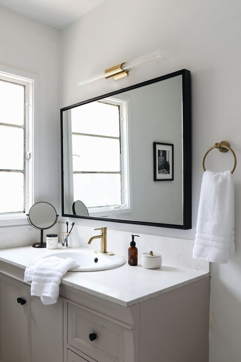 Black vanity bathroom