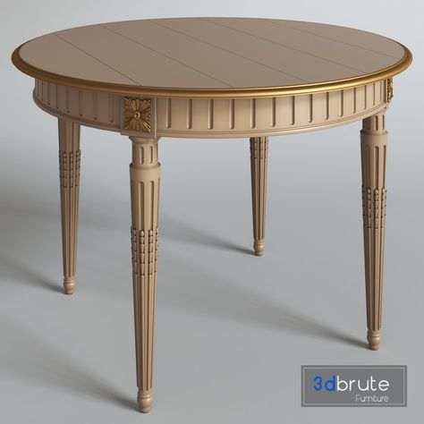 neoclassic table 3d model Buy Download 3dbrute Neoclassic Interior, Chair Classic, Classical Furniture, Max Max, Coffee Shops Interior, Classic Table, Neo Classical, Hotel Interiors, Restaurant Tables