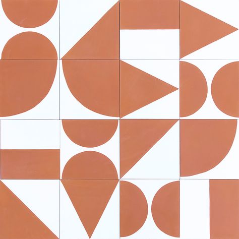 Your Cart Geometric Floor Tiles, Interior Textures, Graphic Tiles, Geometric Tile Pattern, Modern Mosaic, Orange Tiles, Warehouse Design, Interior Tiles, Tiles Mosaic